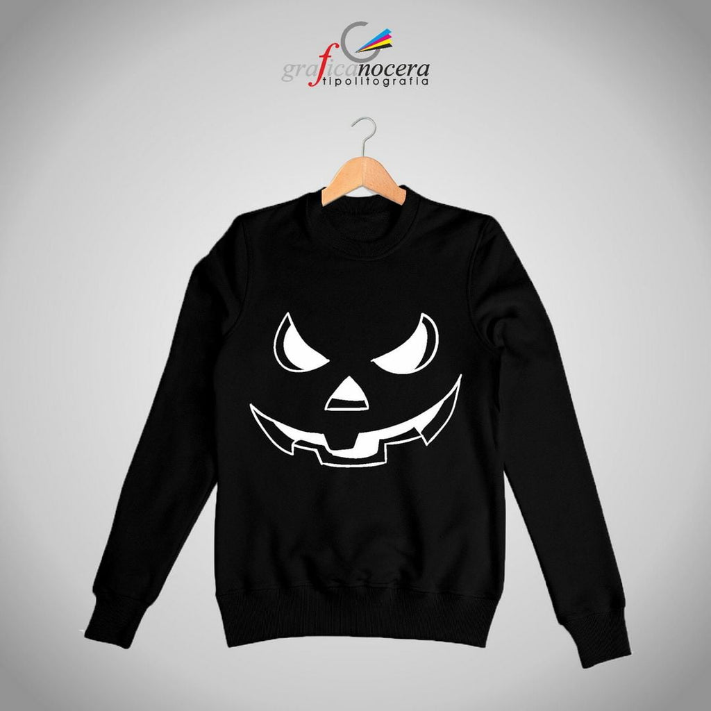 Felpa Zucca Stilizzata ideale per Halloween