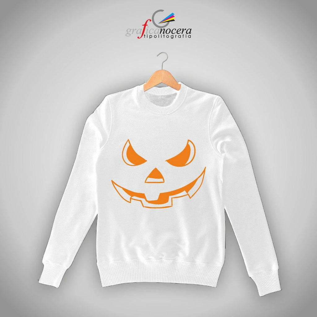 Felpa Zucca Stilizzata ideale per Halloween