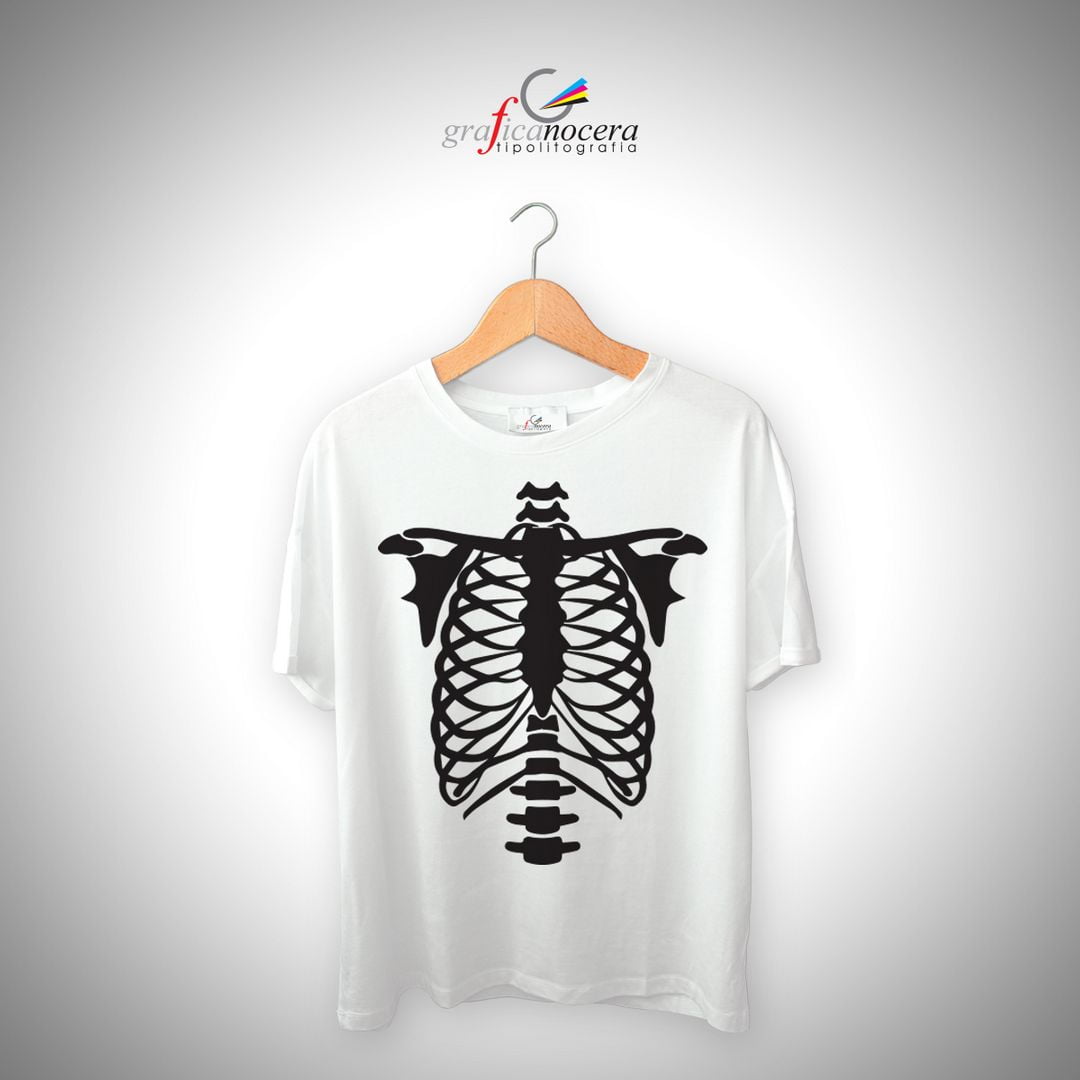 T-Shirt Halloween unisex Scheletro regalo festa horror party festa streghe