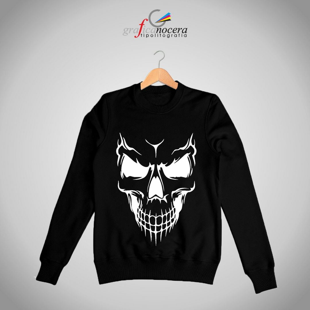 Felpa Scheletro Stilizzato ideale per Halloween
