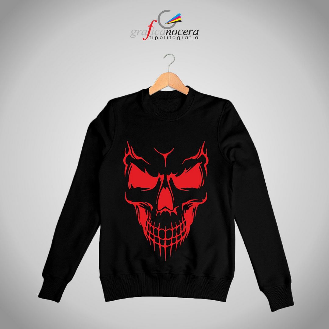 Felpa Scheletro Stilizzato ideale per Halloween