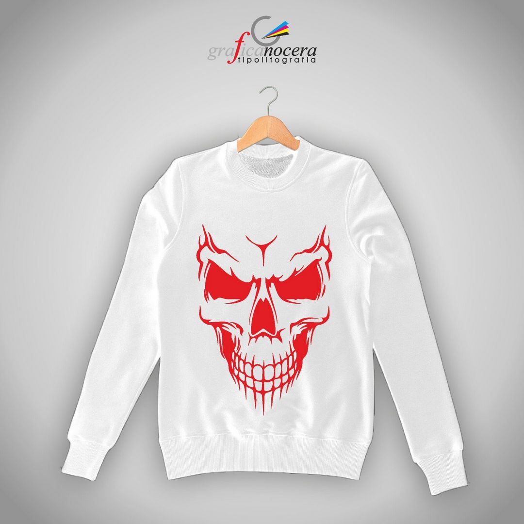 Felpa Scheletro Stilizzato ideale per Halloween