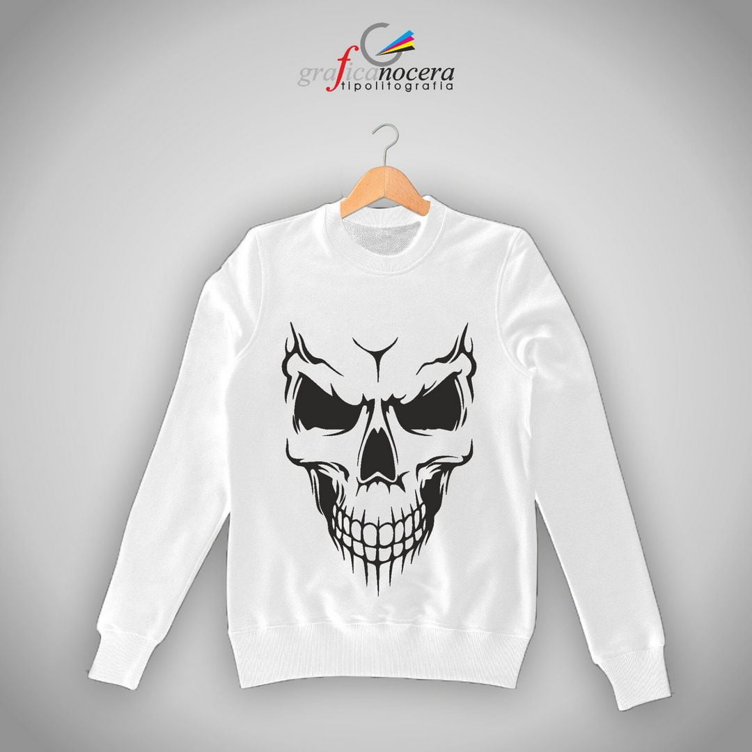 Felpa Scheletro Stilizzato ideale per Halloween