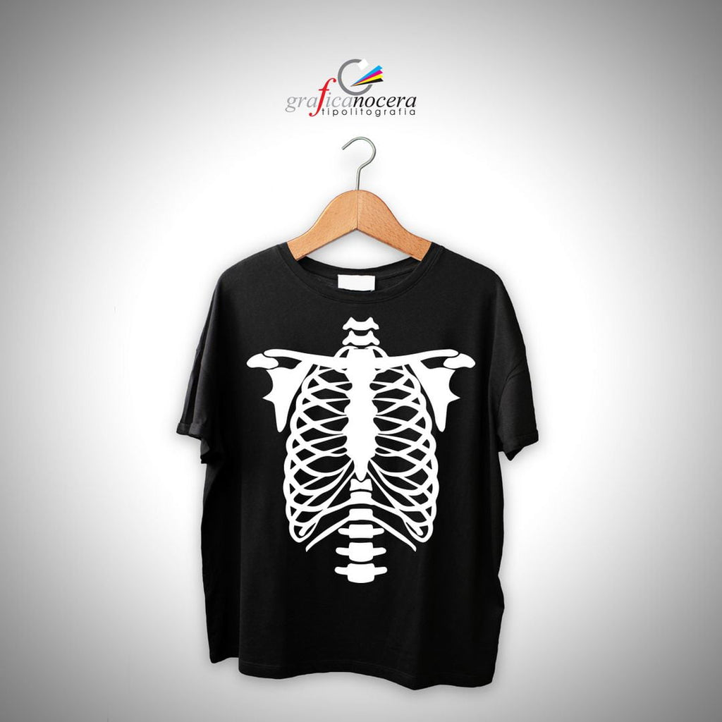 T-Shirt Halloween unisex Scheletro regalo festa horror party festa streghe