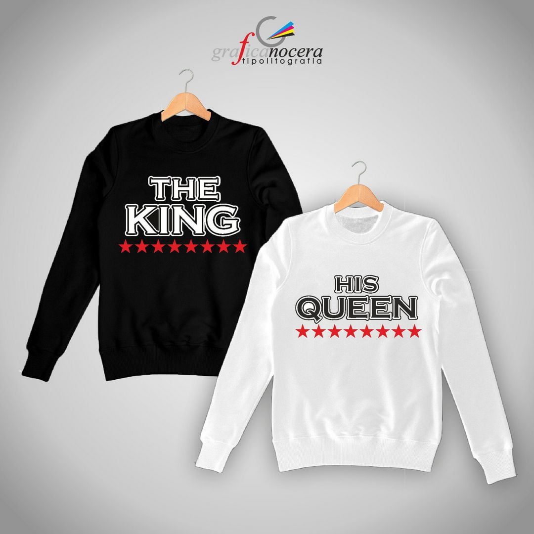 Coppia felpe King/Queen The KIng The Queen