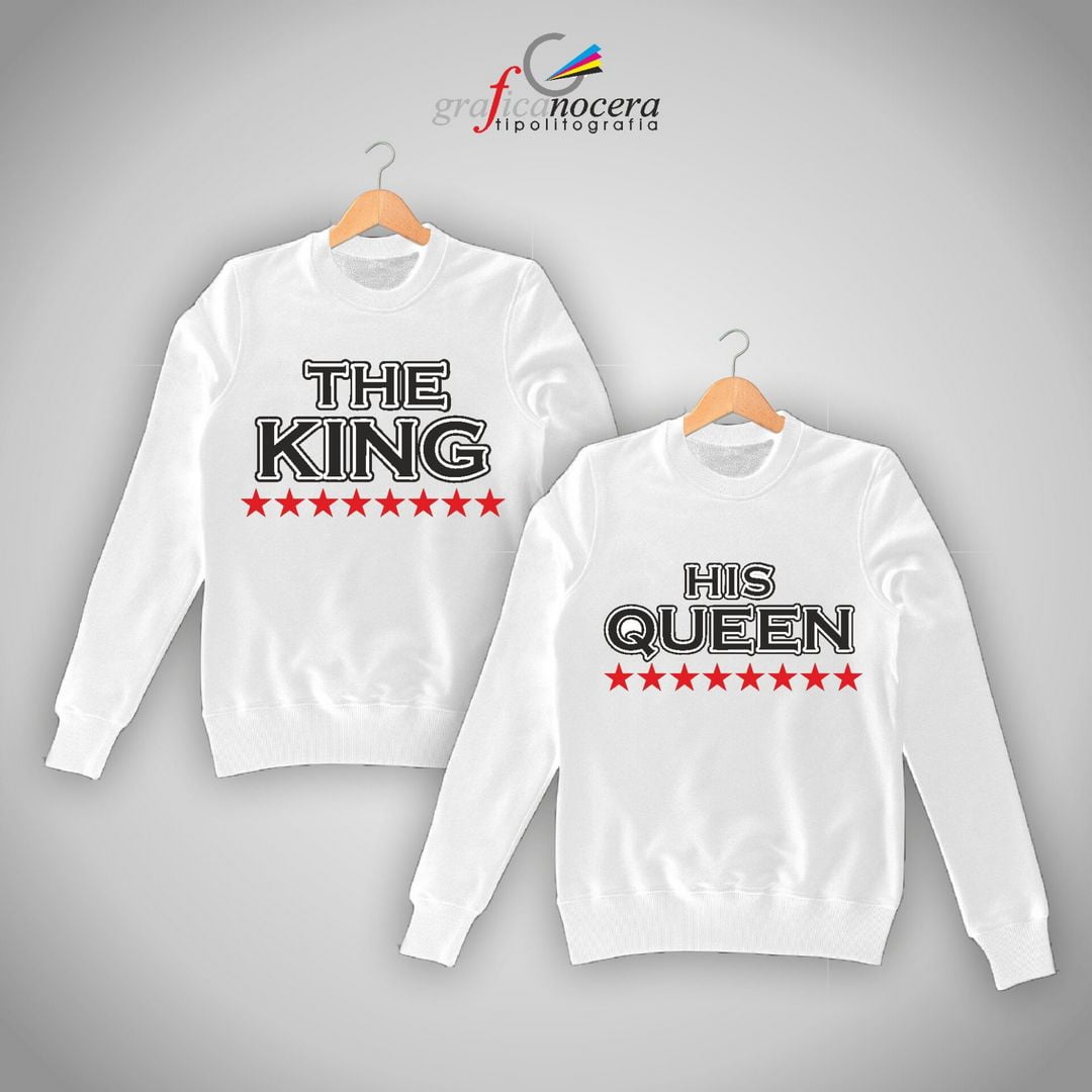 Coppia felpe King/Queen The KIng The Queen