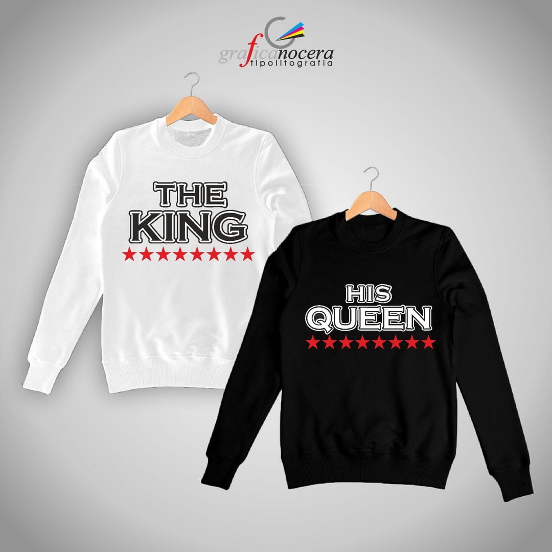 Coppia felpe King/Queen The KIng The Queen
