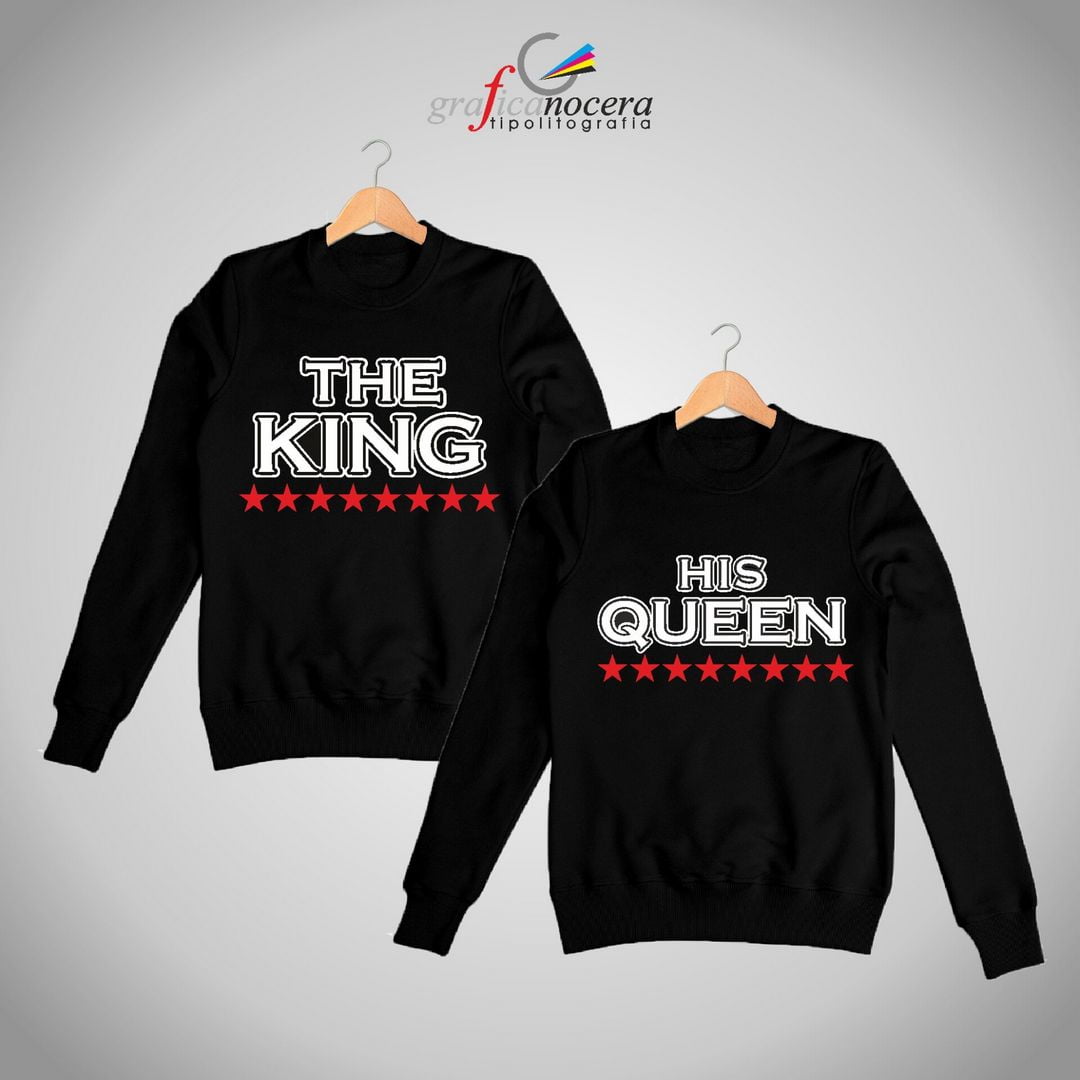 Coppia felpe King/Queen The KIng The Queen