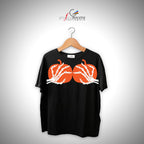 T-Shirt Halloween unisex Mani Scheletro Zucca regalo festa horror party festa streghe