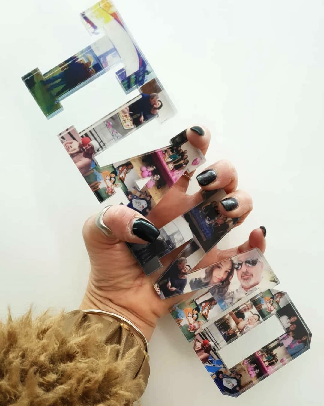 Scritta Ti Amo in plexiglass con le tue FOTO