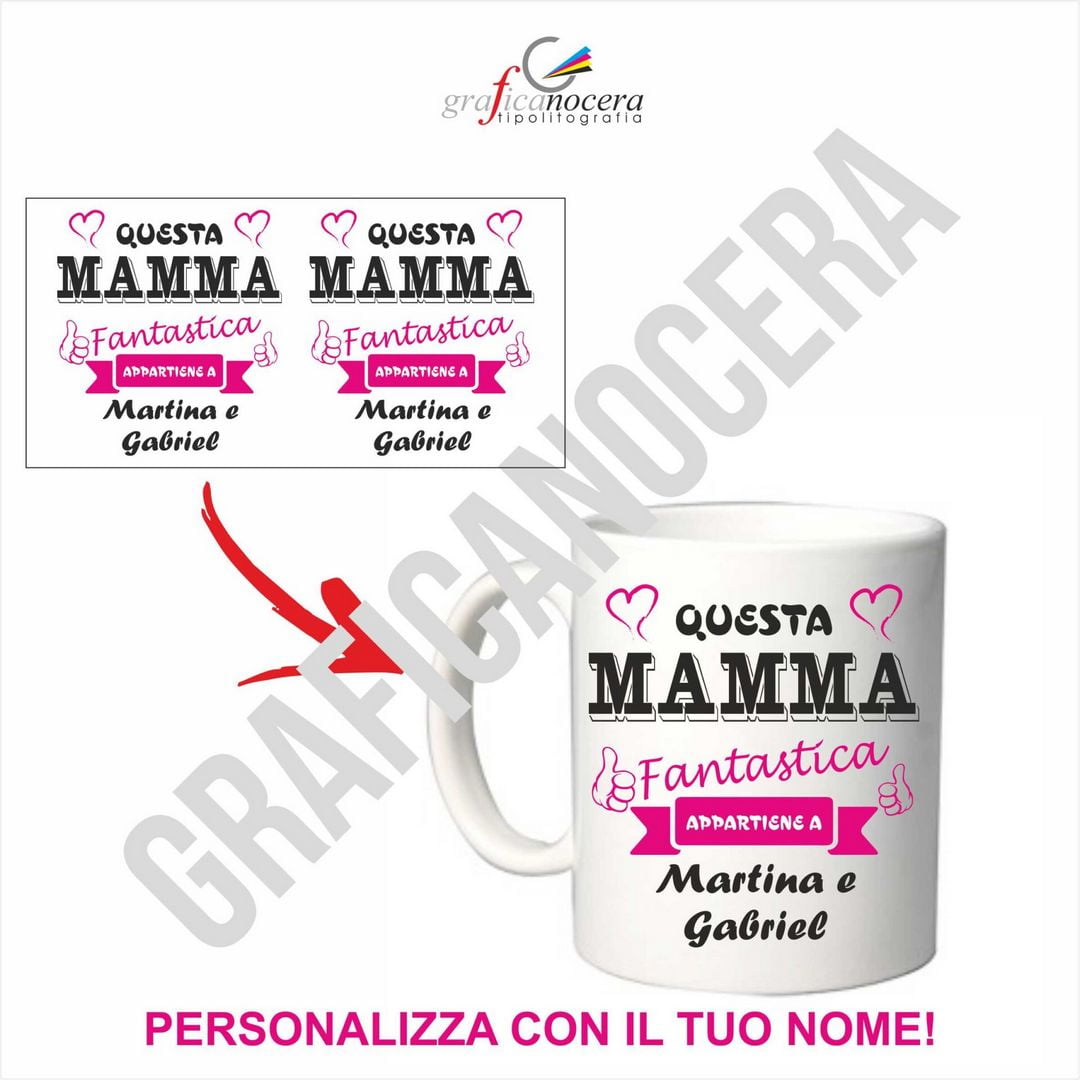 Tazza Questa Mamma fantastica appartiene a... Festa della Mamma idea regalo