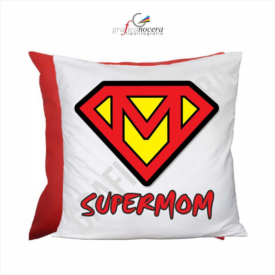 Cuscino quadrato SUPER MOM Festa della Mamma super mamma 2