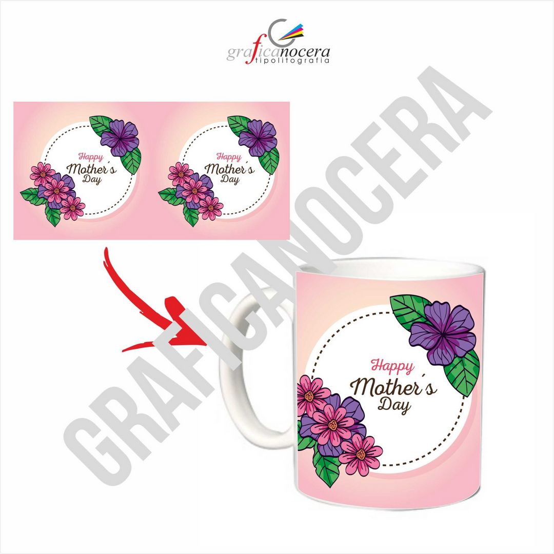 Tazza HAPPY MOTHER'S DAY Festa della Mamma idea regalo