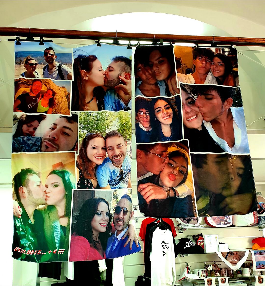 Plaid personalizzato 70x100 con foto coperta biancheria letto idea regalo