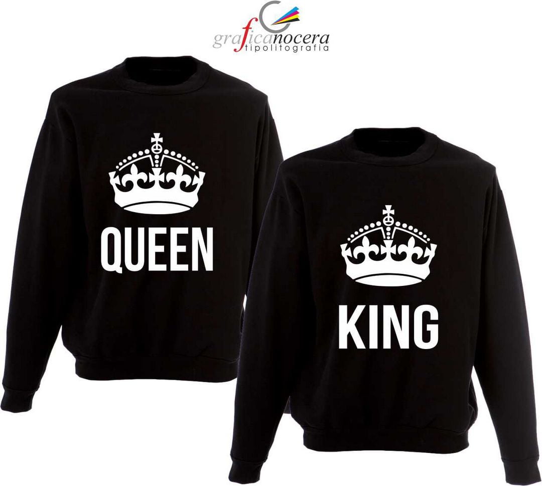 Coppia felpe King/Queen