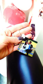 Portachiavi Quadrato con Foto Personalizzata