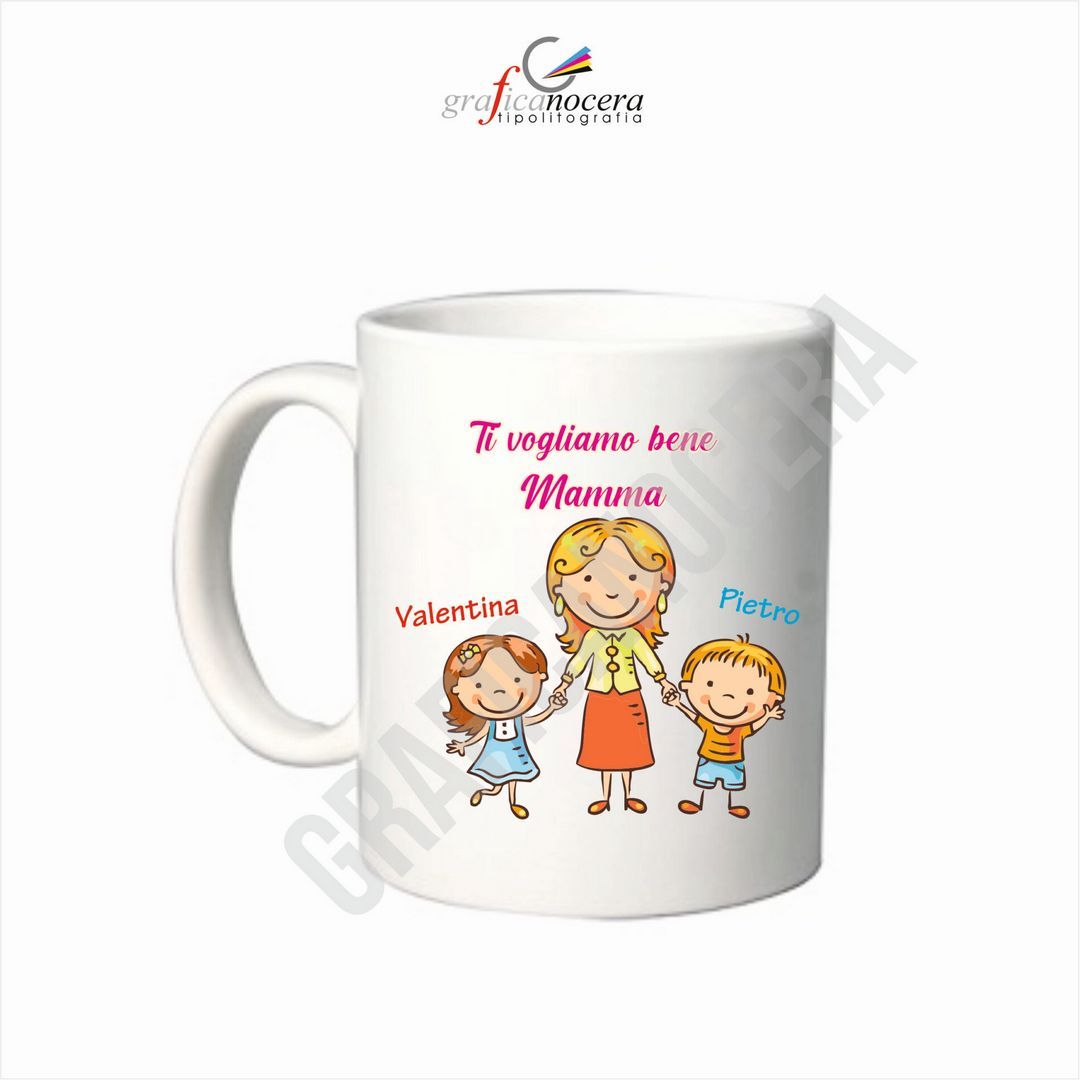 Tazza Festa della Mamma con NOMI PERSONALIZZATI idea regalo