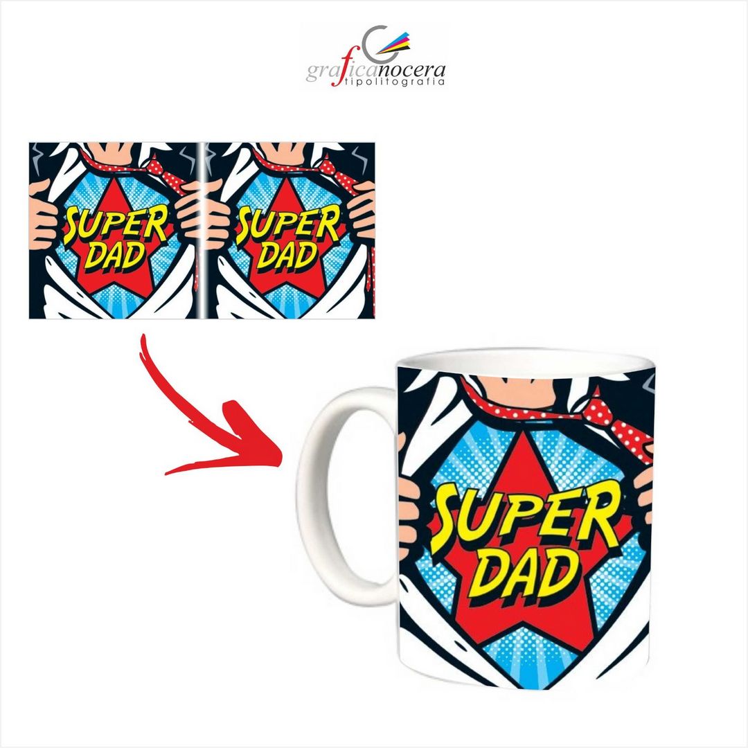 TAZZA "SUPER DAD" idea regalo cucina
