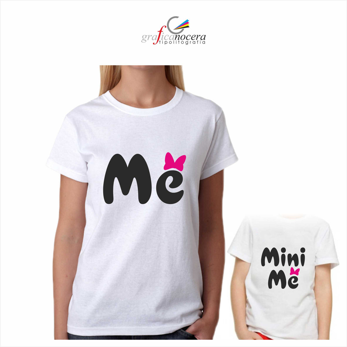 Coppia T-shirt ME MINI ME MAMMA idea regalo Festa della Mamma