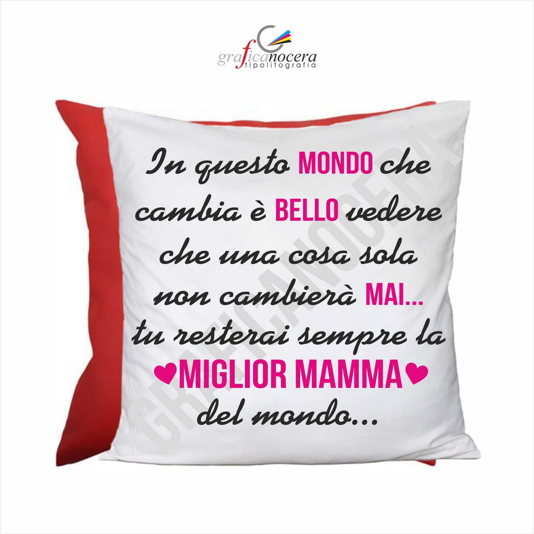 Cuscino quadrato MIGLIOR MAMMA Festa della Mamma idea regalo