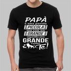 Maglia tshirt FESTA DEL PAPA' bianca/nera idea regalo