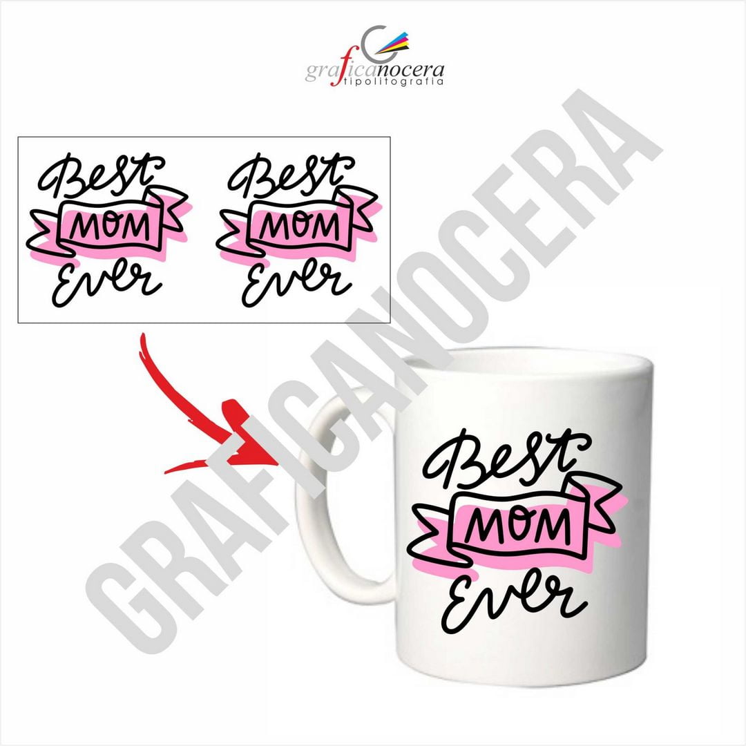 Tazza BEST MOM EVER Festa della Mamma idea regalo