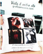 Cuscino Quadrato Personalizzato con la Foto del Tuo Cane idea regalo