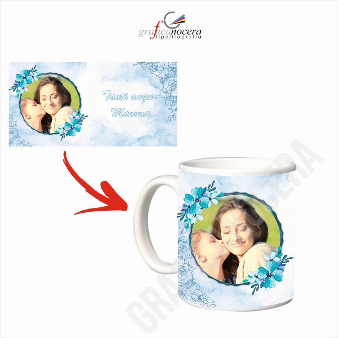 Tazza Festa della Mamma con FOTO PERSONALIZZATA idea regalo