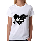 T-shirt I LOVE YOU MOM idea regalo Festa della Mamma