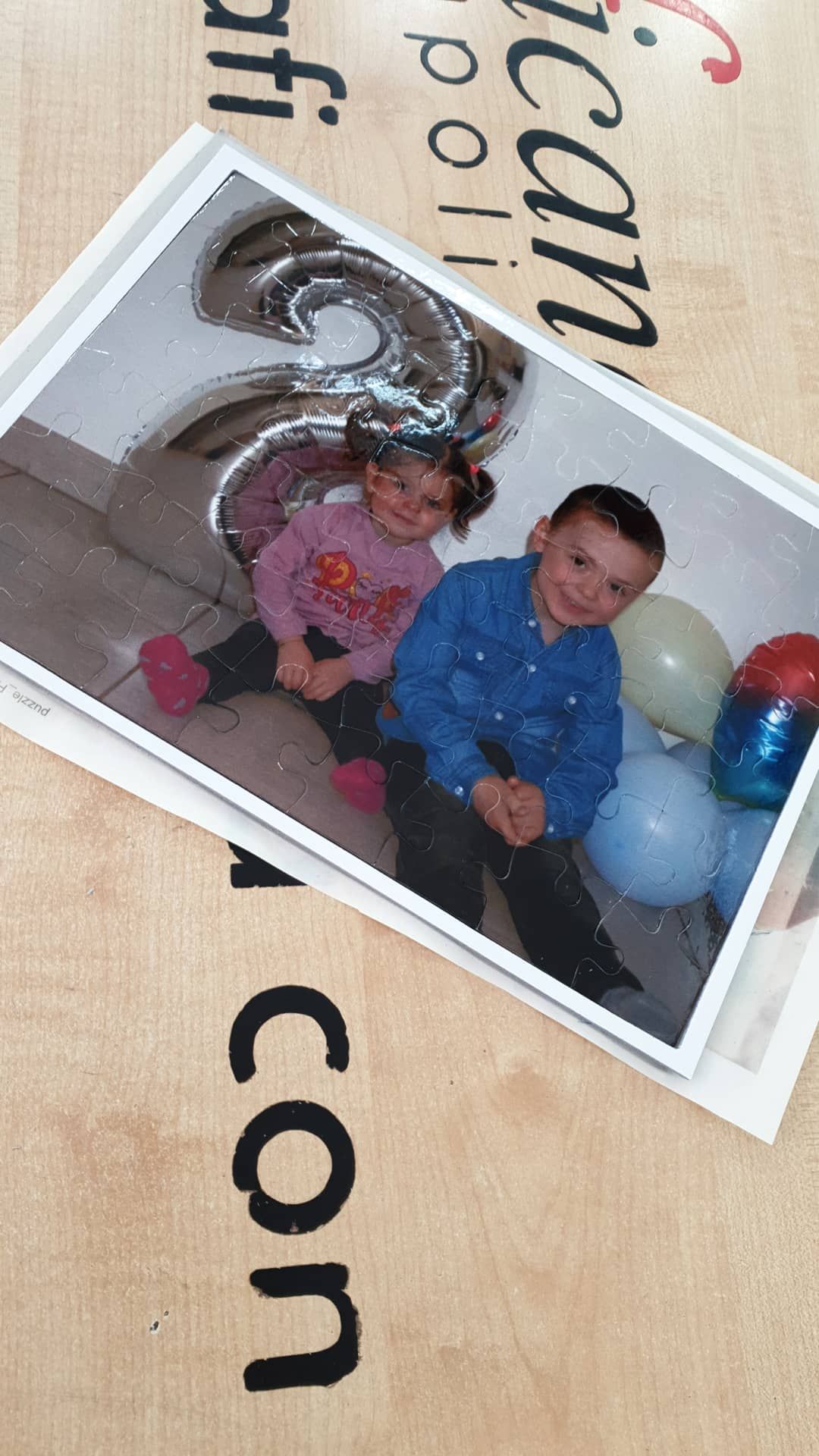 Puzzle A4 20 cm x 30 cm CON FOTO PERSONALIZZATA fidanzati coppia amore idea regalo