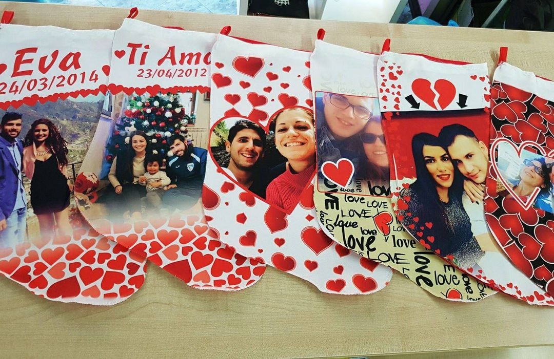 Calza per la Befana personalizzata con foto e/o frase 70cm