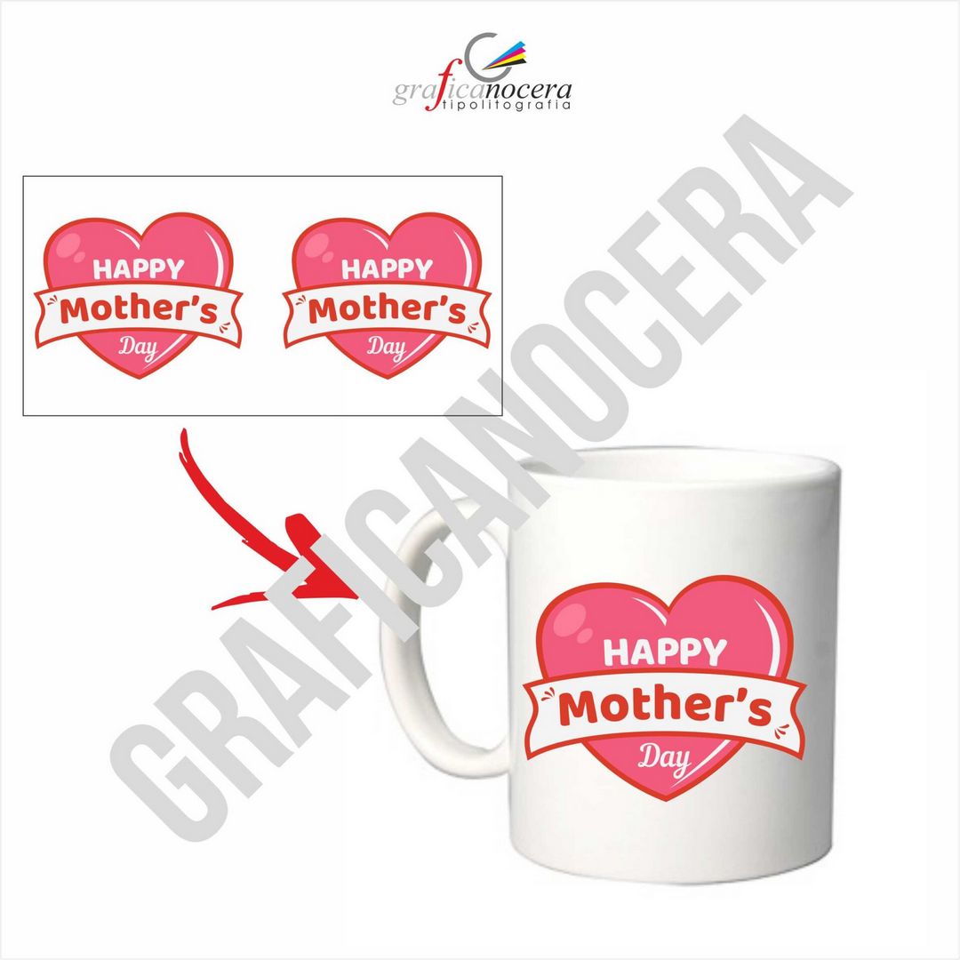 Tazza HAPPY MOTHR'S DAY Festa della Mamma idea regalo