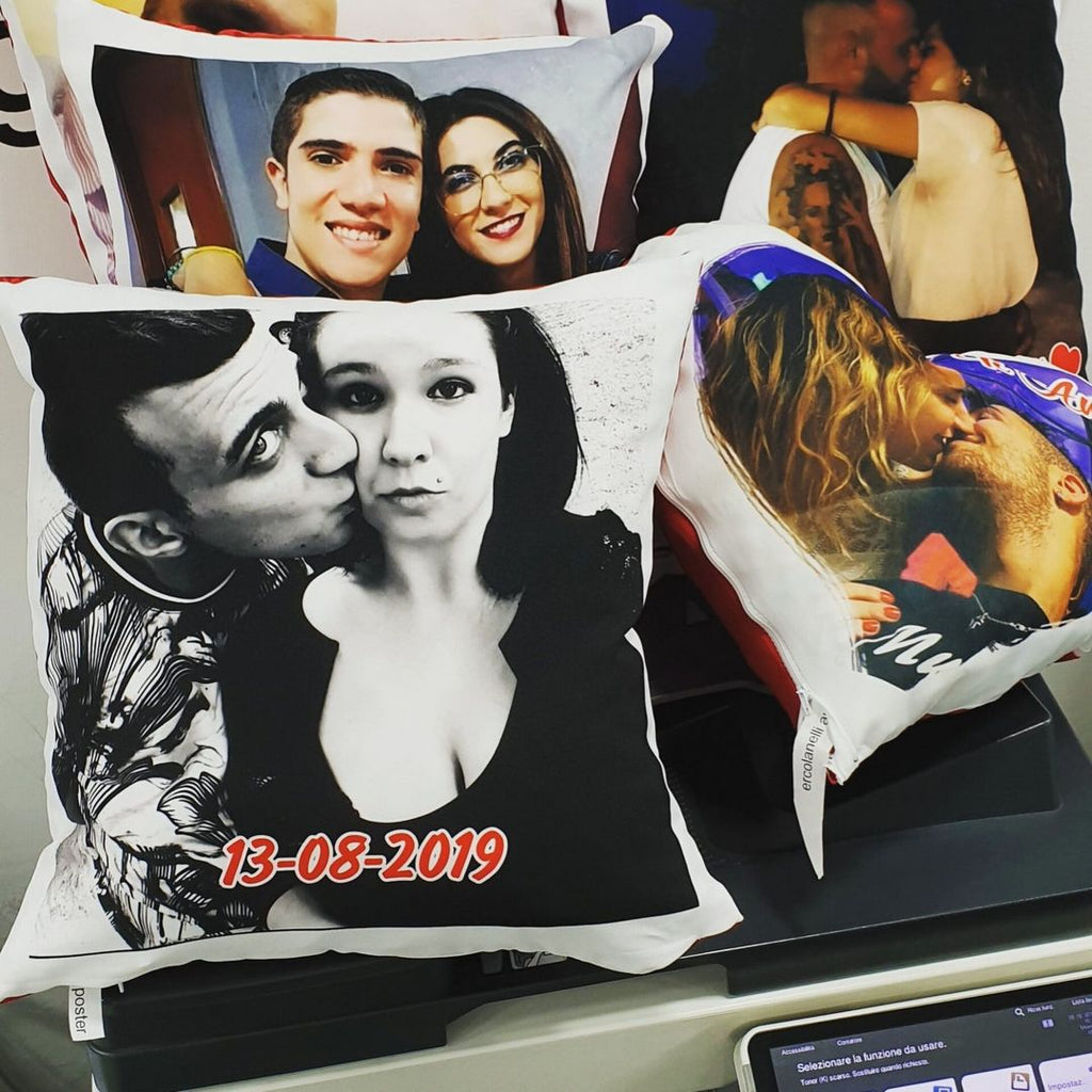 Cuscino Quadrato con Foto Personalizzata Fronte Retro idea regalo