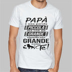 Maglia tshirt FESTA DEL PAPA' bianca/nera idea regalo