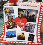 Plaid personalizzato 70x100 con foto coperta biancheria letto idea regalo