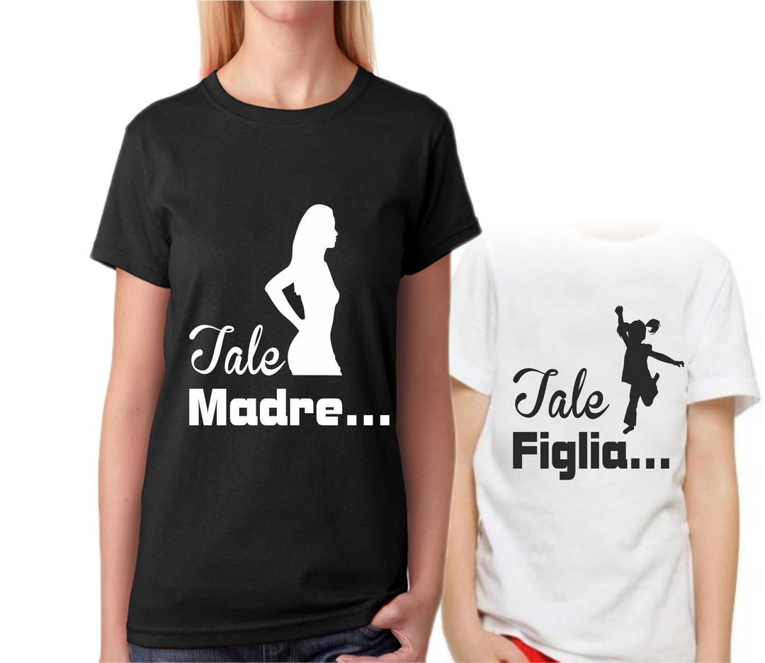 Coppia T-shirt TALE MADRE TALE FIGLIA idea regalo Festa della Mamma