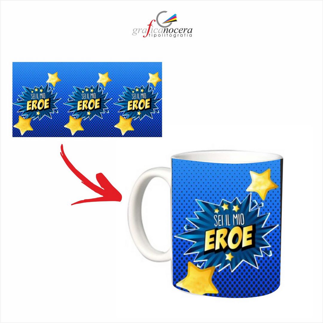 TAZZA "SEI IL MIO EROE" idea regalo cucina