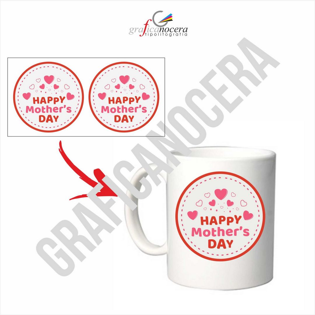 Tazza HAPPY MOTHER'S DAY Festa della Mamma idea regalo