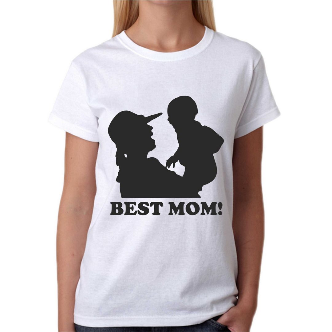 T-shirt BEST MOM idea regalo Festa della Mamma