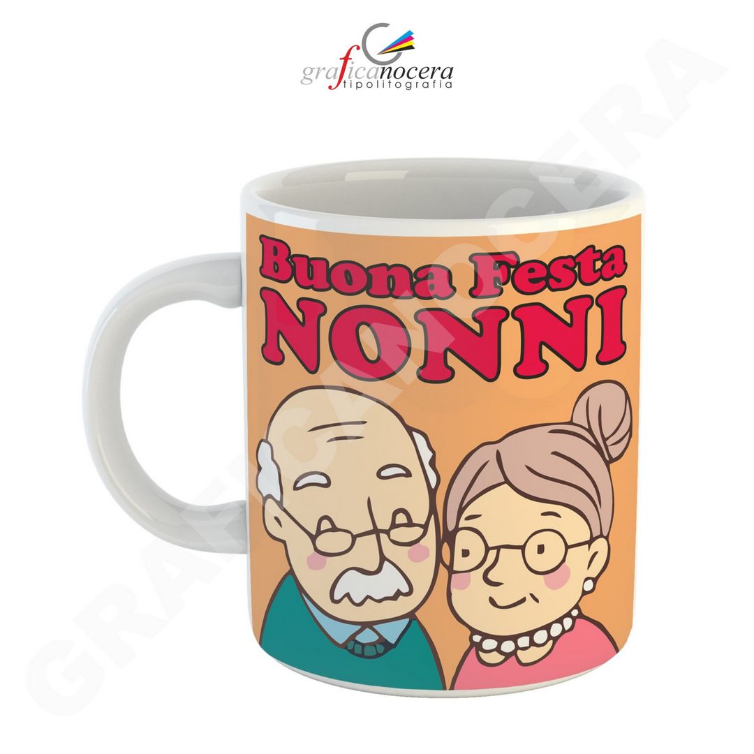 FESTA DEI NONNI Tazza Buona Festa Nonni lavabile alta qualità idea regalo