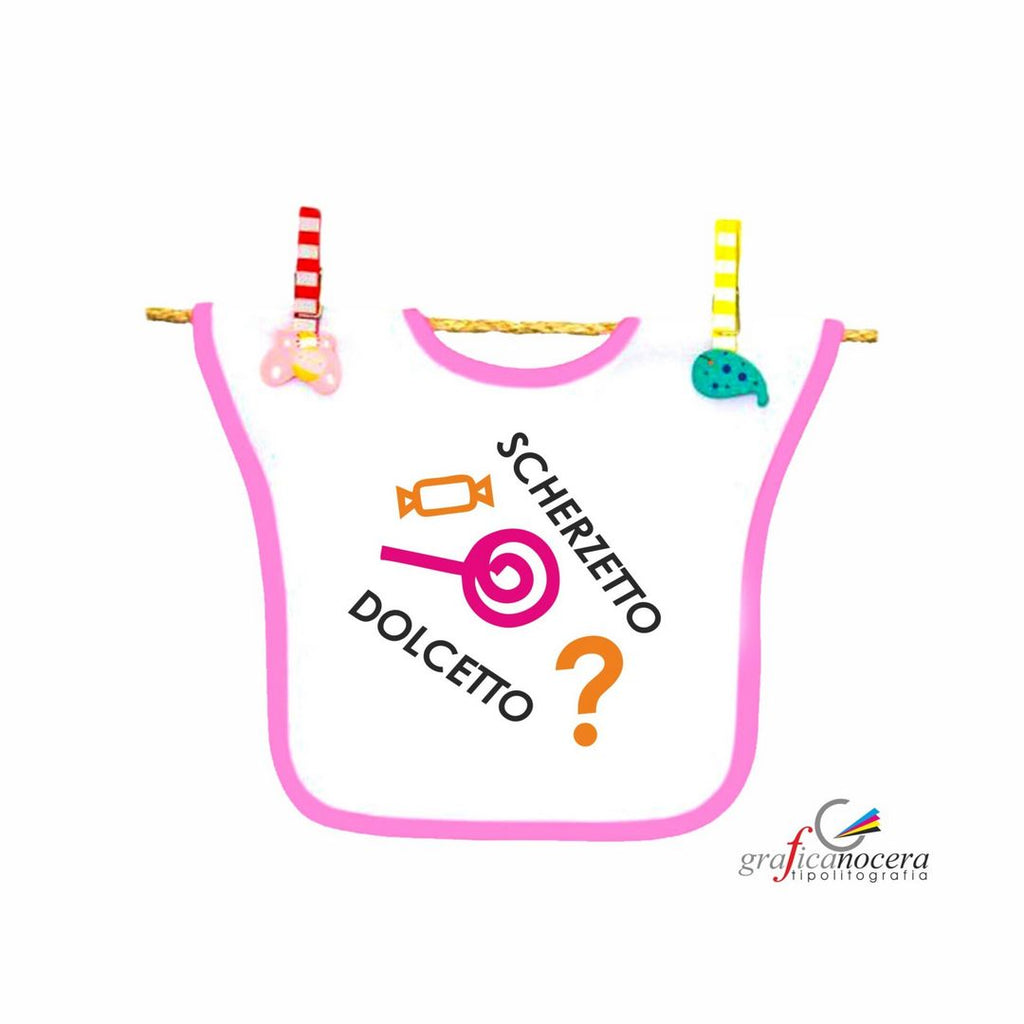 Bavetto HALLOWEEN Scherzetto o Dolcetto maschio o femmina streghe zucca alta qualità lavabile regalo