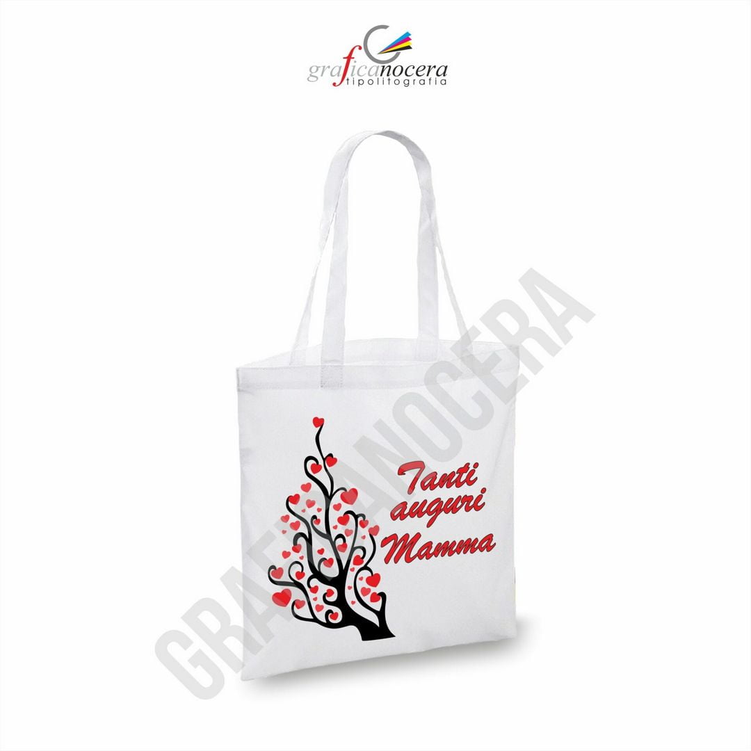 Borsa BAG Festa della Mamma Tanti Auguri shopper spesa idea regalo