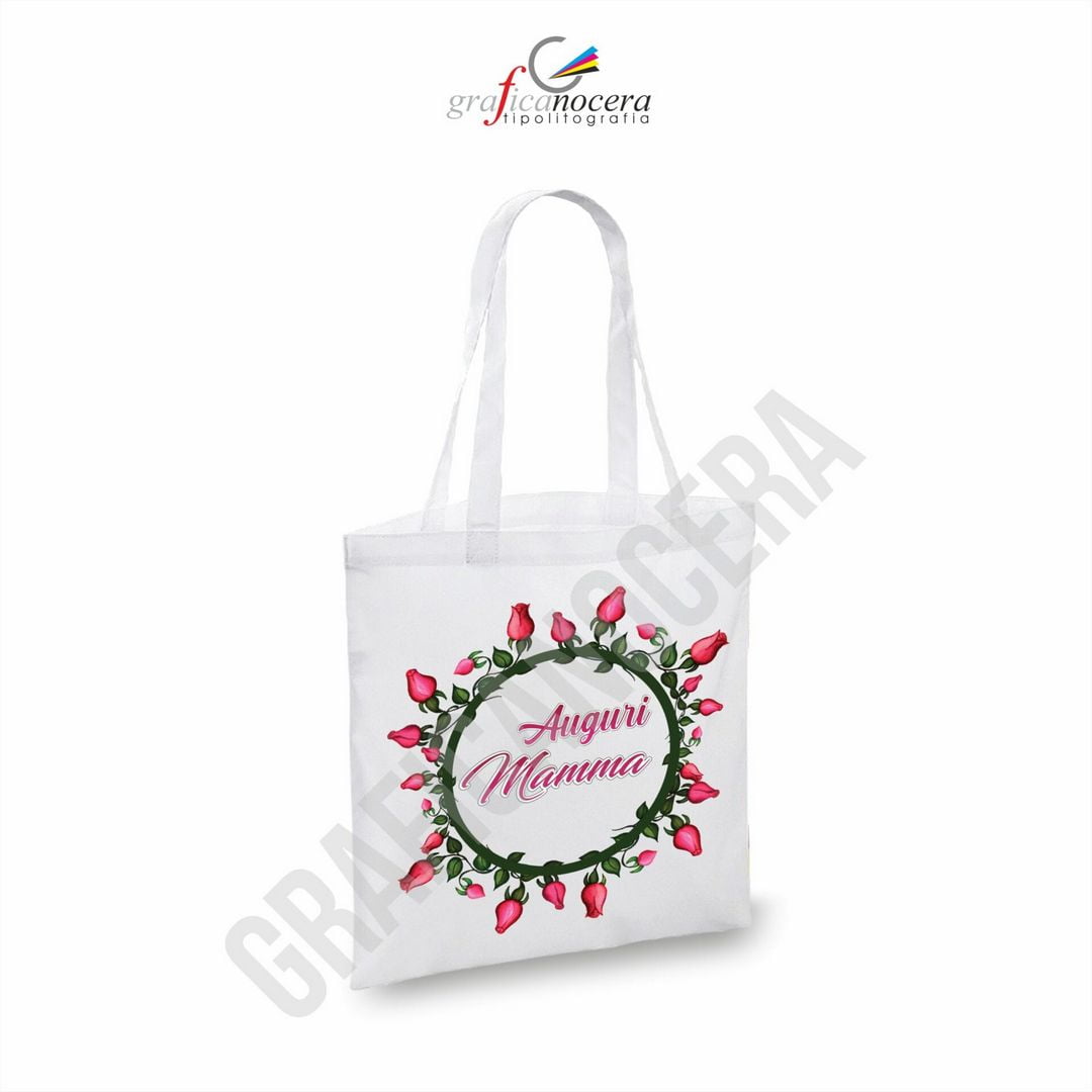 Borsa BAG Festa della Mamma Tanti Auguri shopper spesa idea regalo