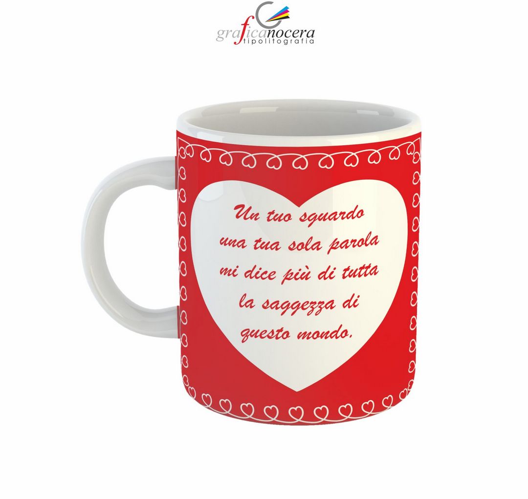 Tazza Mug Ti Amo mod. 3 fidanzati coppia amore ricorrenza idea regalo