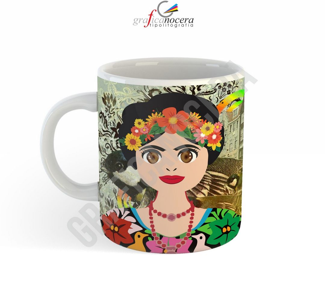 Tazza Frida Kahlo idola alta qualità cucina lavabile idea regalo