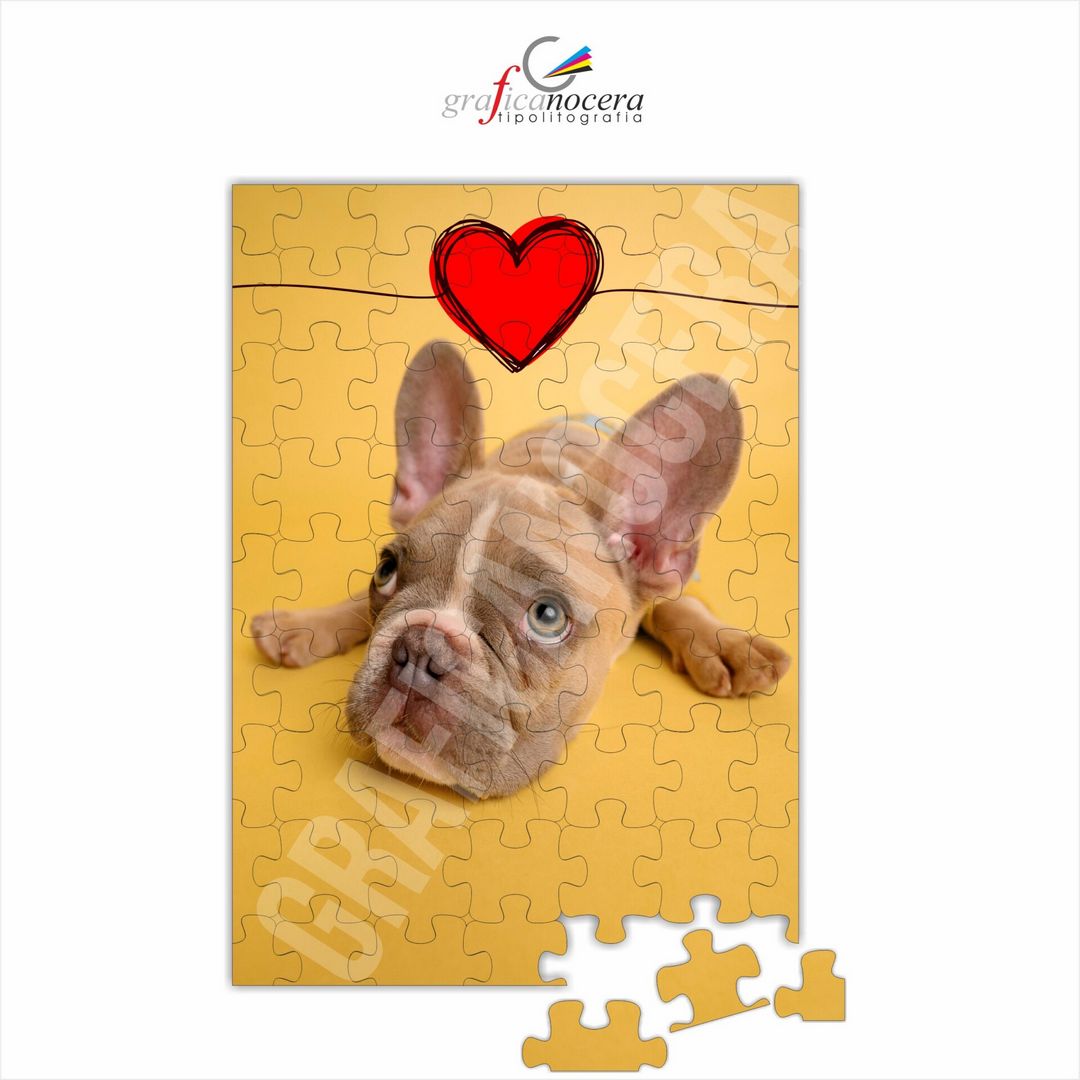 Puzzle A4 20 cm x 30 Personalizzato con la Foto del Tuo Cane idea regalo