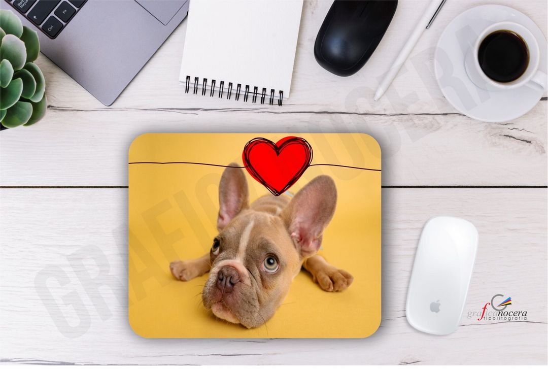 Tappetino Mouse Pad PC personalizzato con La Foto del Tuo Cane idea regalo
