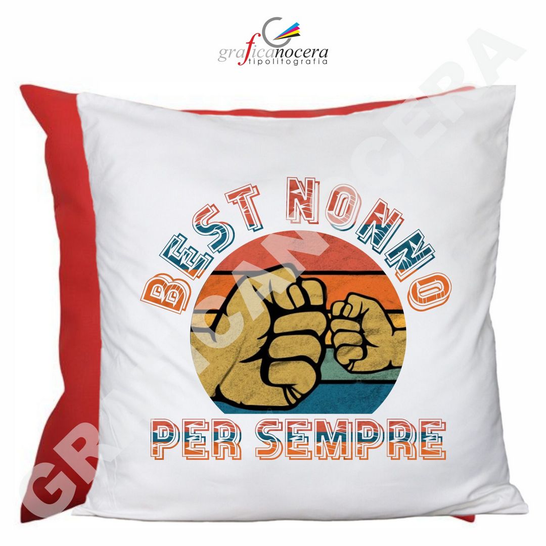 FESTA DEI NONNI Cuscino Quadrato Miglior Nonno Per Sempre idea regalo