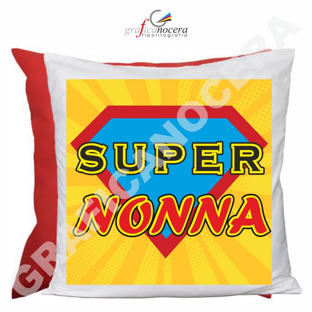 FESTA DEI NONNI Cuscino Quadrato Super Nonna idea regalo