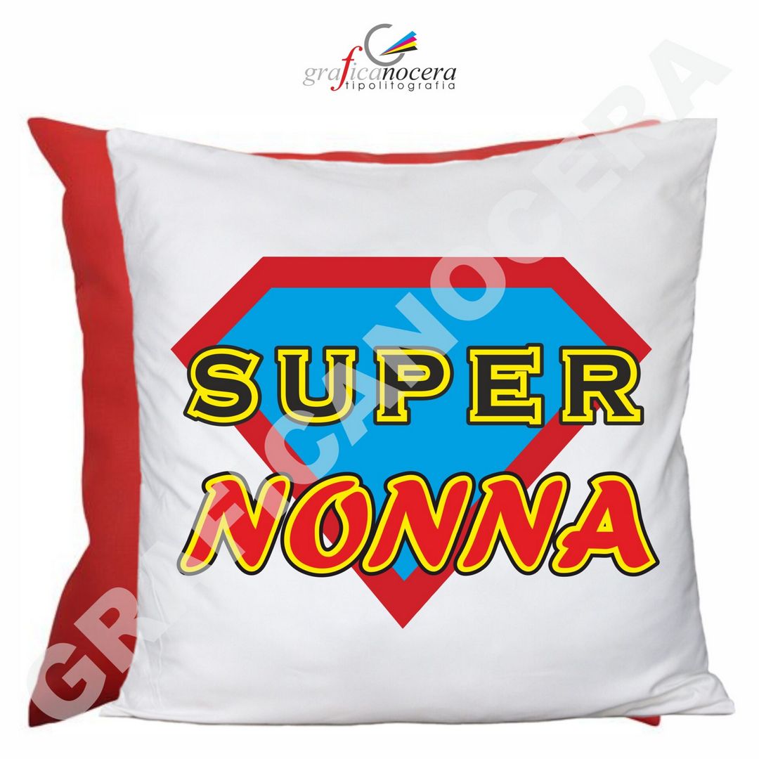 FESTA DEI NONNI Cuscino Quadrato Super Nonna 2 idea regalo